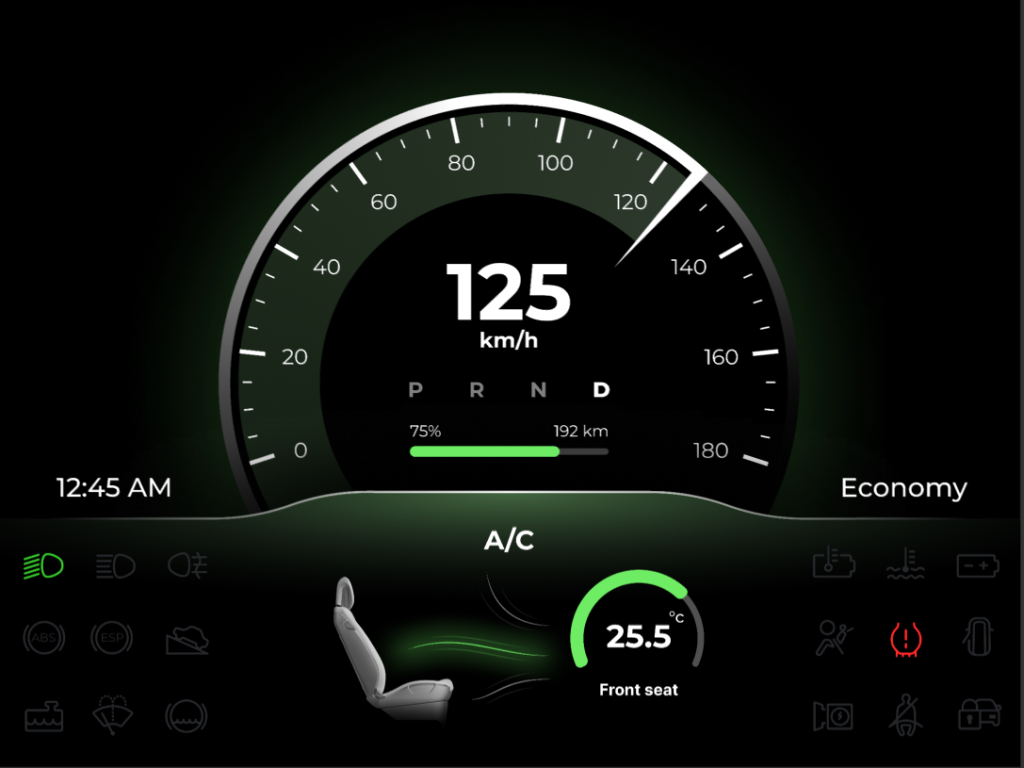 Qt Automotive cockpit UI 1