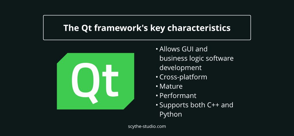 The Qt framework's key characterisctics