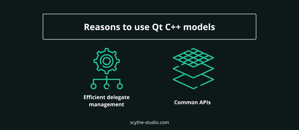 reasons to use qt c++ models