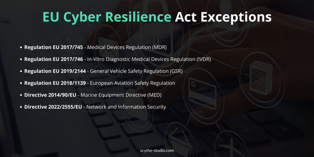 EU Cyber Resilience Act Exceptions