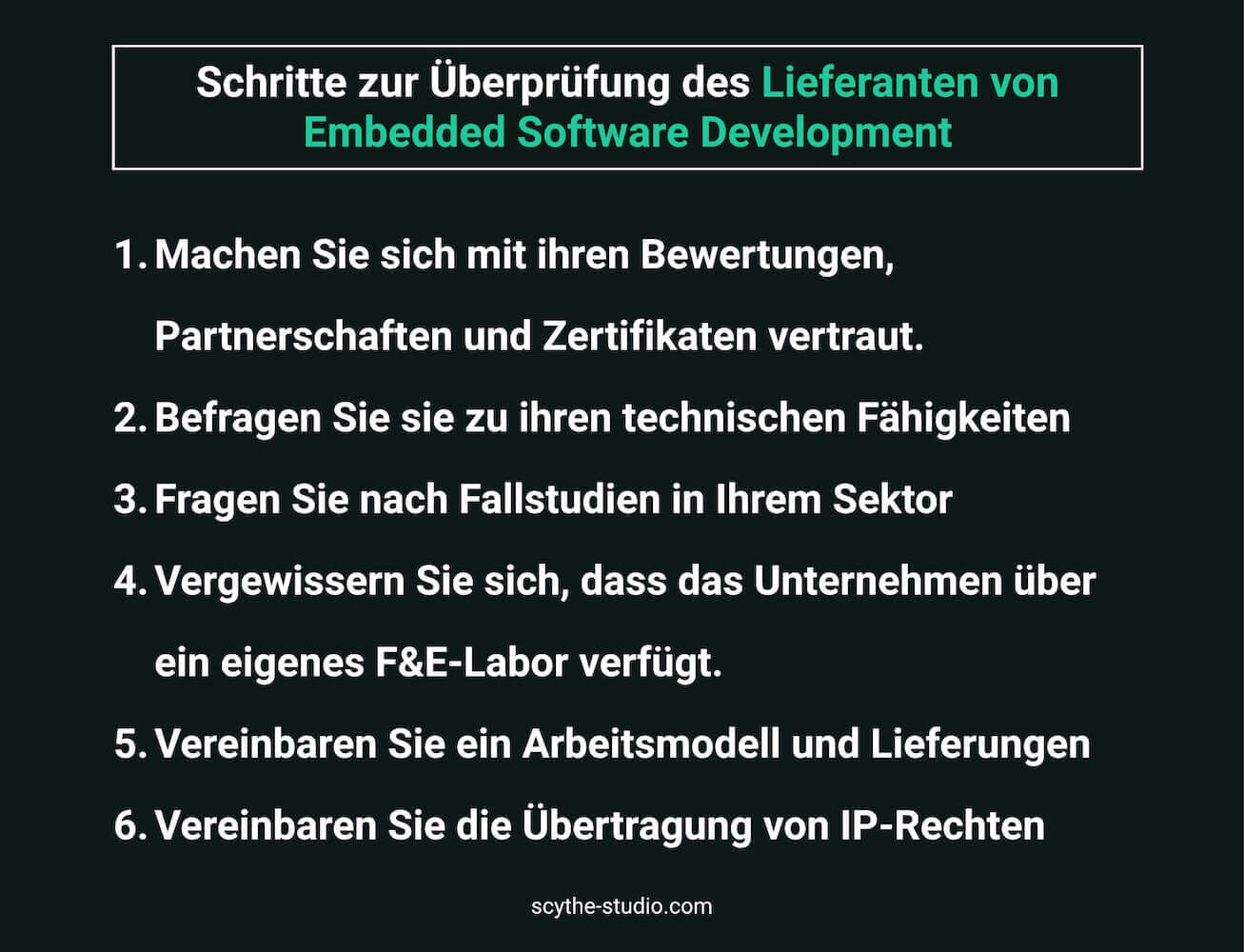 Schritte zur Überprüfung eines Entwicklers für eingebettete Systeme