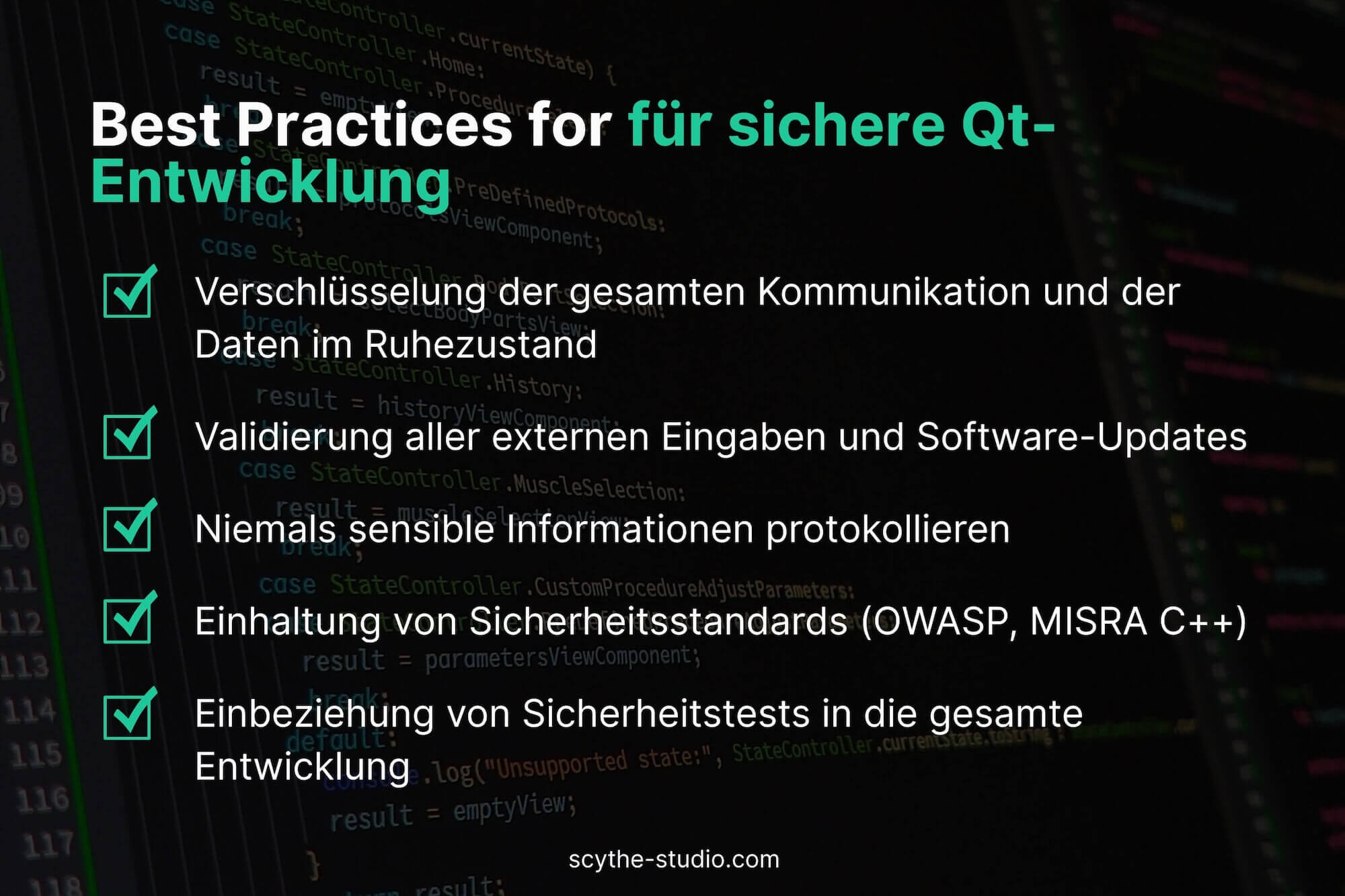 Best practces for secure Qt