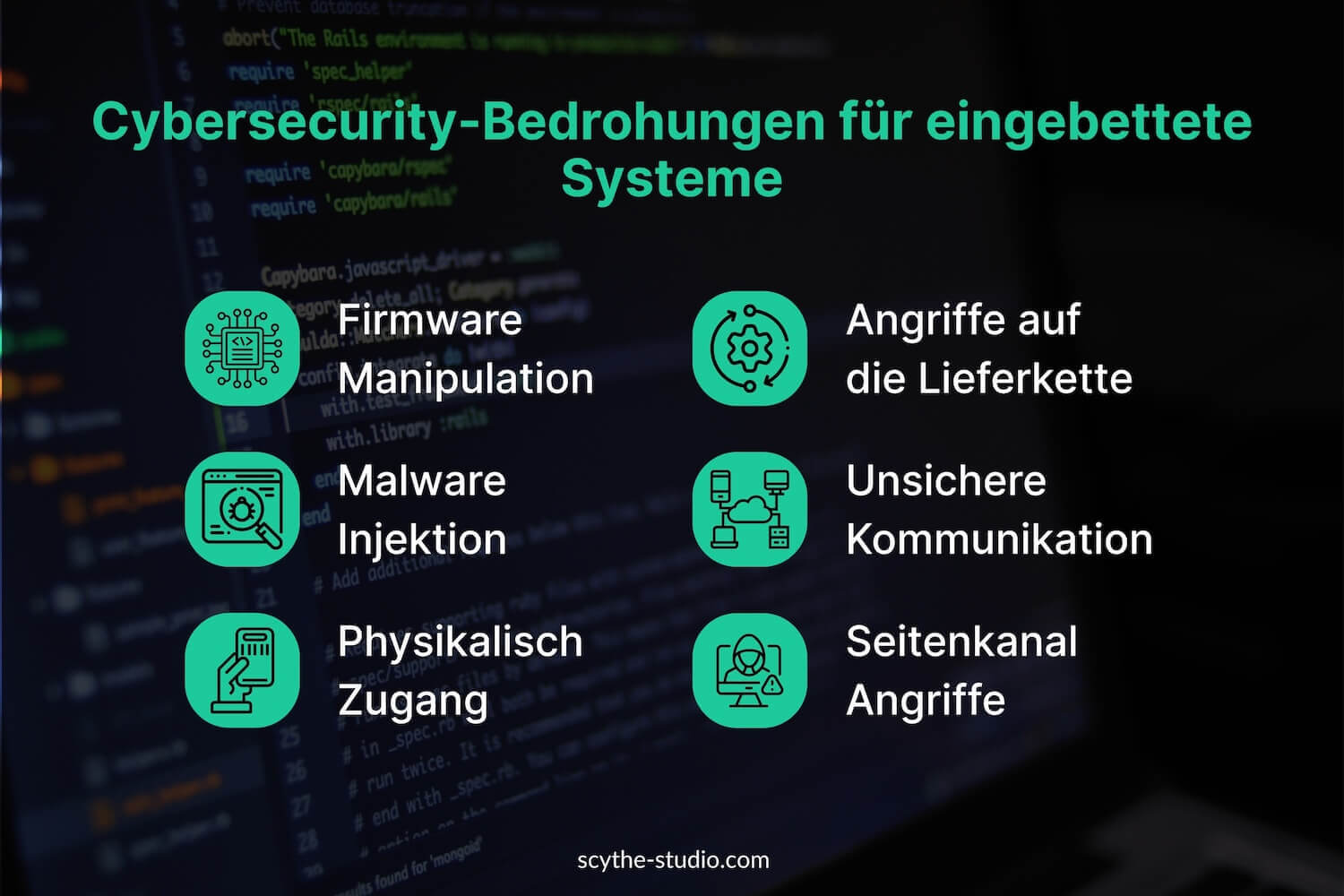 Bedrohungen der Cybersicherheit bei eingebetteten Systemen