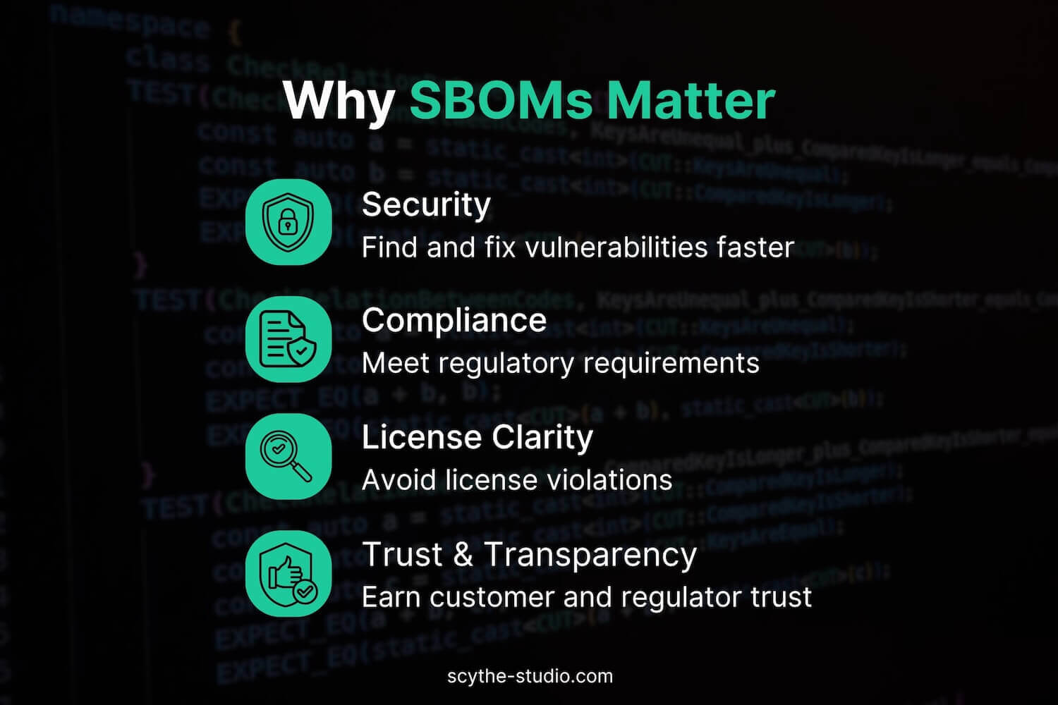 Why SBOMs Matter