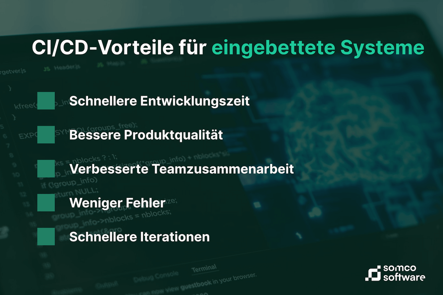 CI/CD-Vorteile für eingebettete Systeme